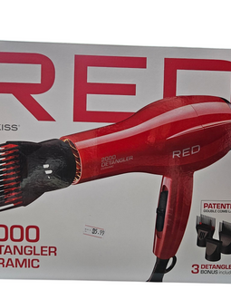 Red Hair Dryer - 2000 Detangler Ceramic